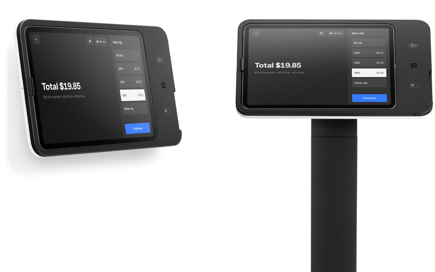 Square self-ordering kiosk